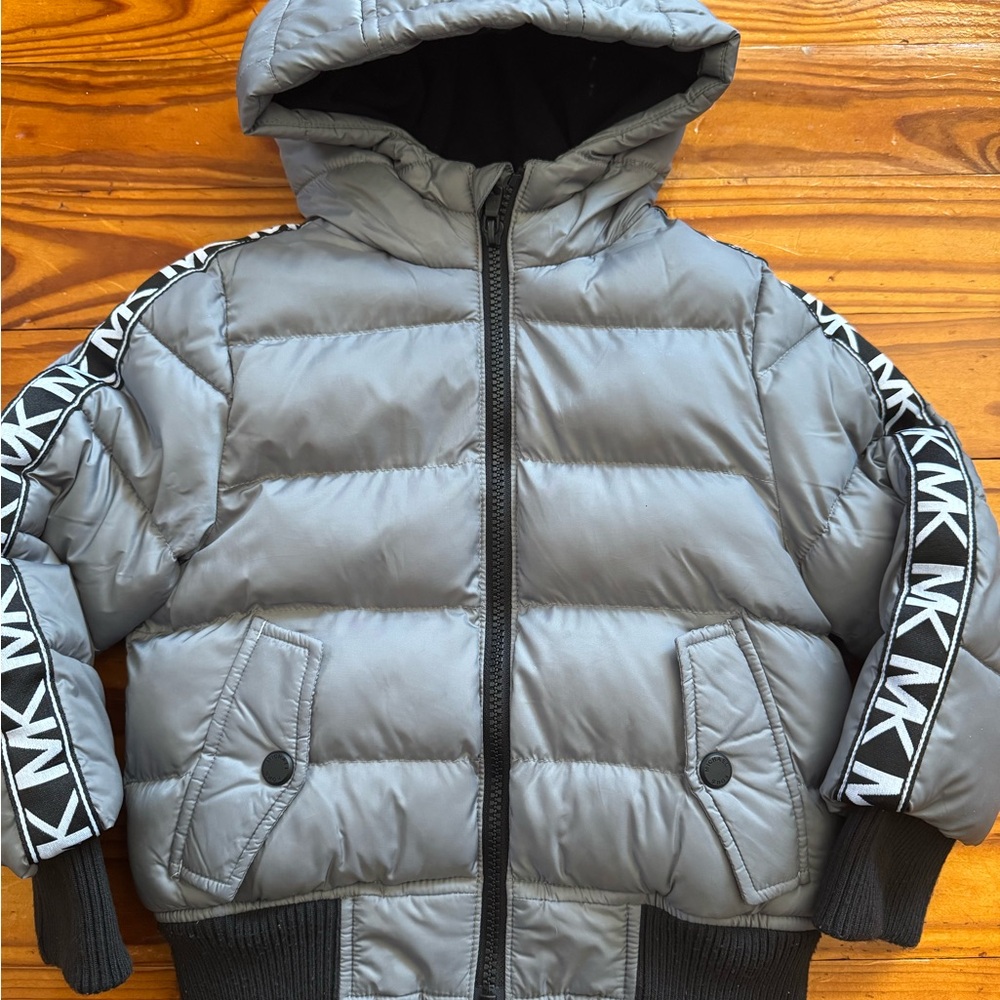 Michael Kors Kids Gray Puffer Jacket Size 2T